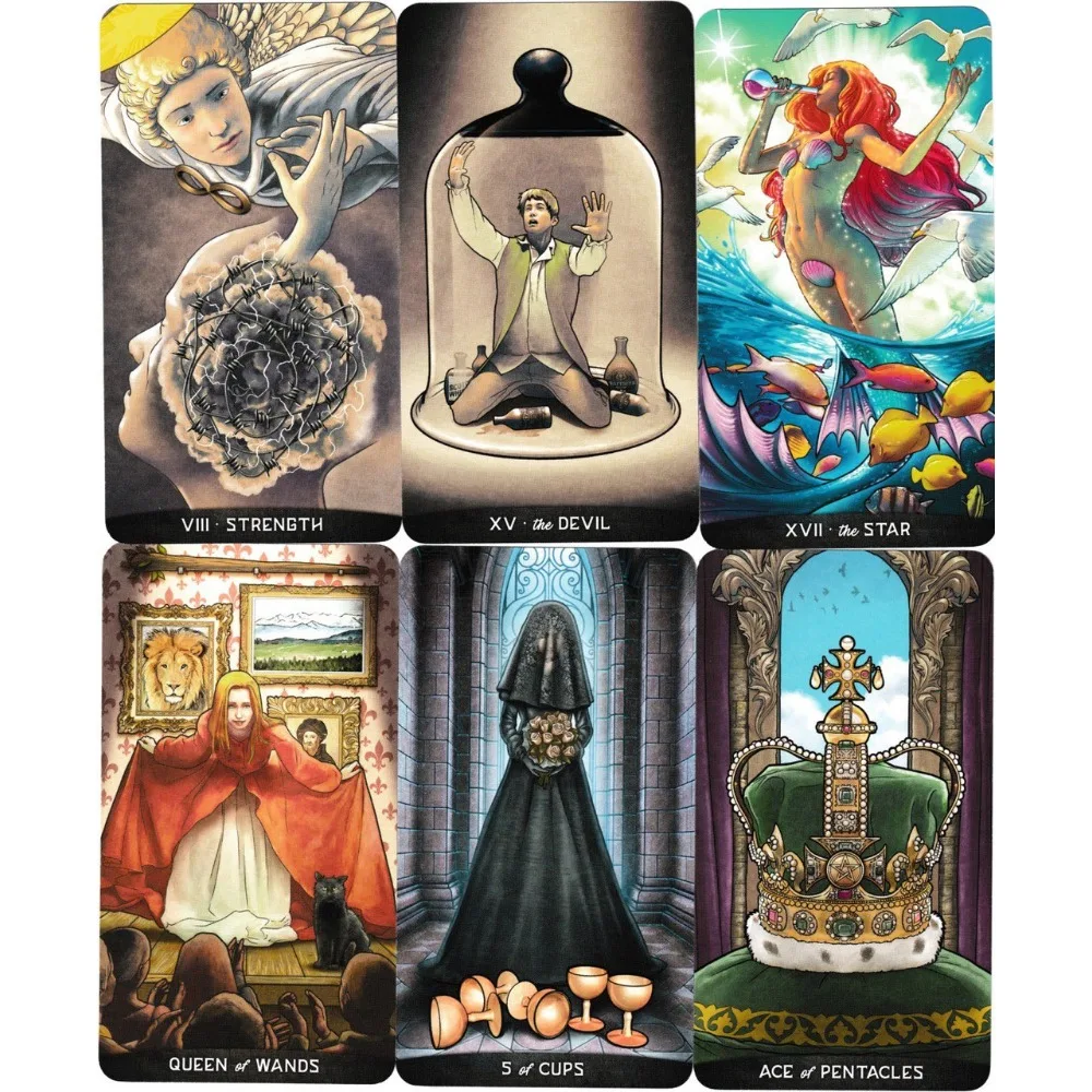 10.5*6cm Gregory Scott Tarot 78 Pcs Cards Express Positivity and Harmony Through The Beauty and Magic of The Power of Wonder