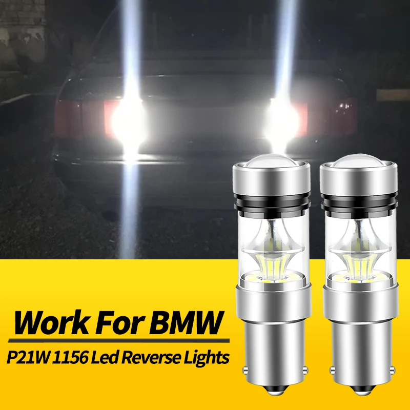 2PCS 1156 BA15S P21W LED Lampadina di retromarcia Canbus Per BMW Serie 2 Active Tourer F45 14-18 Convertibile F23 14-16 F22 F87 12-15