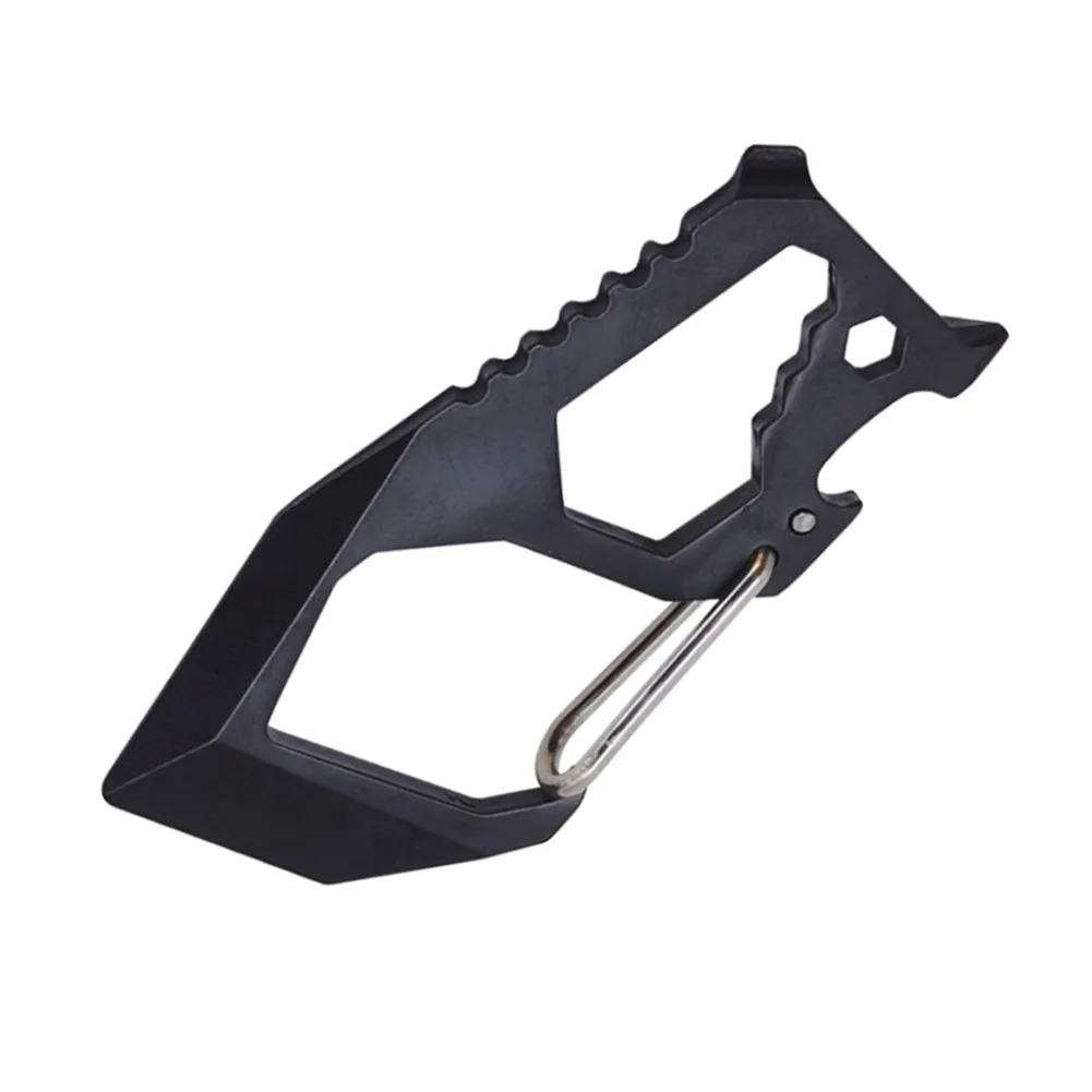 

Keychain Clip Bottle Opener Multi tools Light Weight Multifunctional Outdoor Pocket Tool Portable Aluminum Alloy