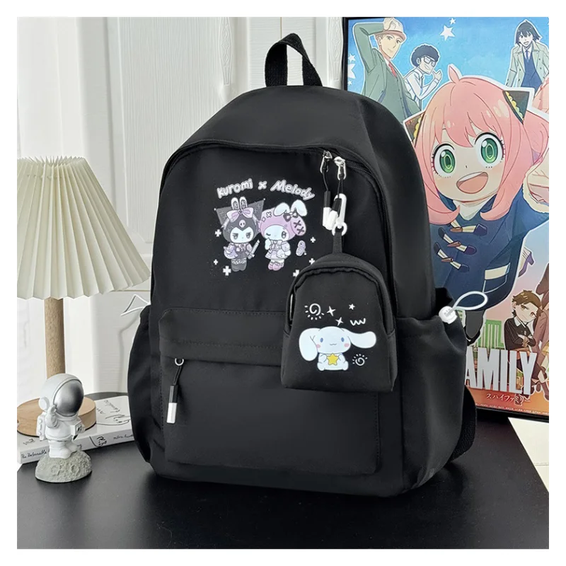 Sanrio New Clow M Student Schoolbag Jade Hanging Dog Men and Women Cute Cartoon Large Capacity Lightweight Melody Backpack