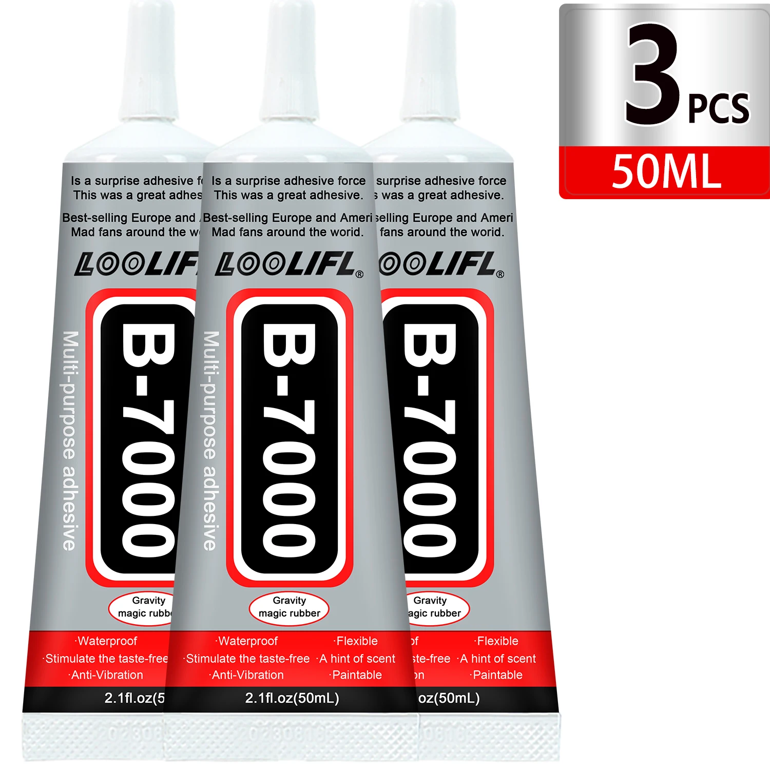 1-10 Stück Loolifl B-7000 Superkleber Sicherheitsmaterialien Epoxidharz Reparatur Handy Touchscreen Schmuck Handwerk Flüssigkleber 15ml