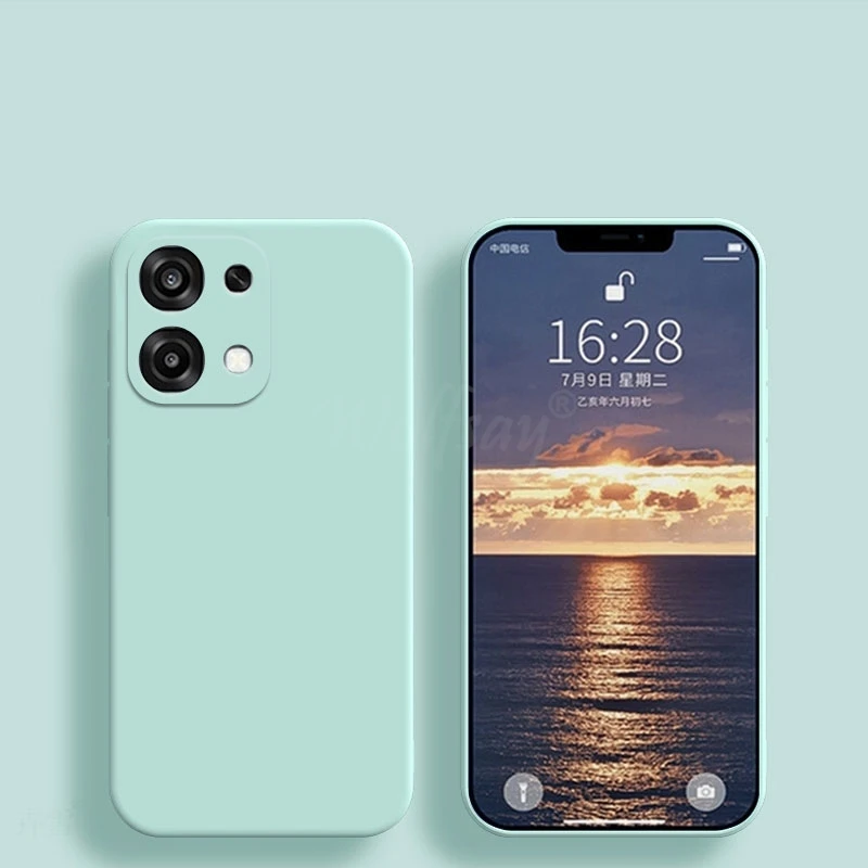 Für OPPO A6 Pro Fall Flüssigkeit Silikon Plain Gummi Funda OPPO A6 Pro Fall Telefon TPU Anti-herbst Schutz Abdeckung OPPO A6 Pro Fall – Detail 13