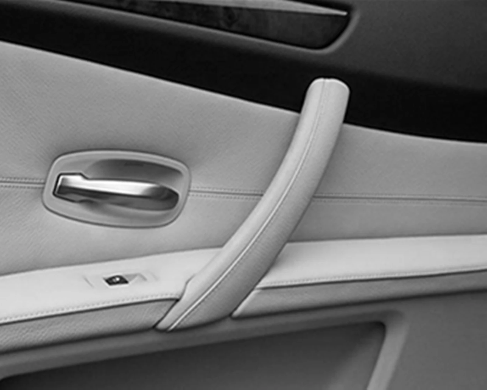 Car Interior Inner Side Front Door Pull Handle Assembly For BMW E60 E61 2006 2007 2008 2009 2010 Accessories