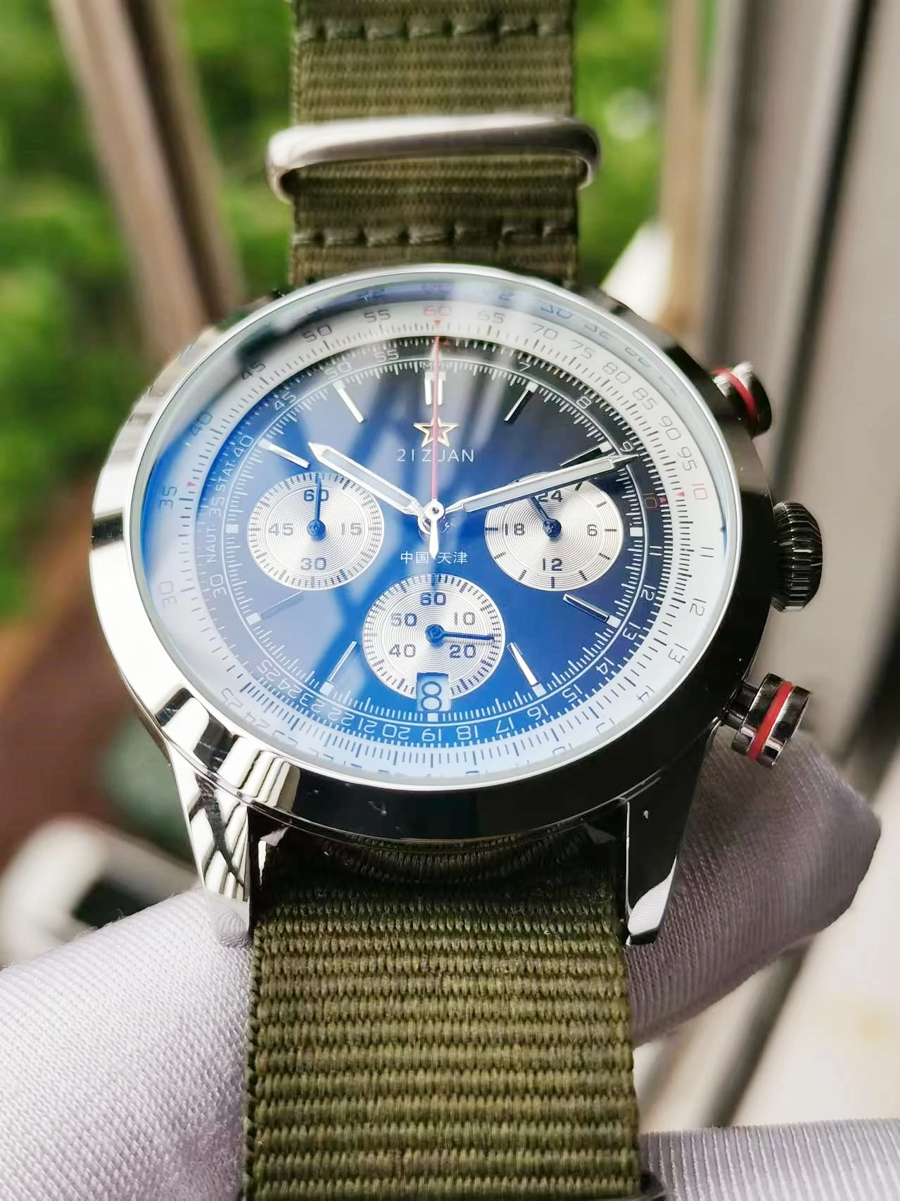 1963 Chronograph Pilot Aviation Multi functional 1901 Wristwatch Unique Luxury Business Men Watch Retro Personalized Male Clock