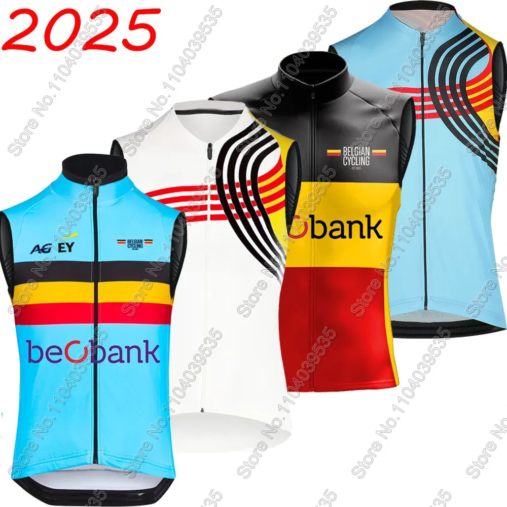 

Belgium National Team 2025 Cycling Sleeveless Belgian Jerseys Bicycle Vest Cycling Jersey Bike Clothing MTB Maillot Cyclisme