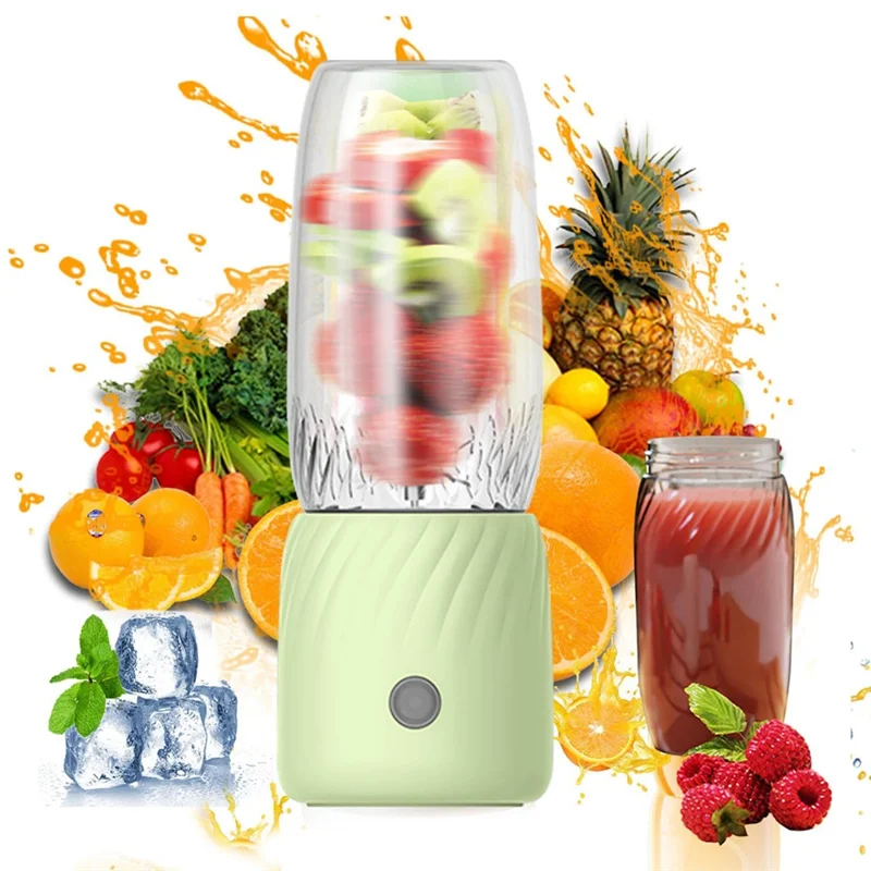 A006-ポータブルブレンダー充電式ミニジューサー、ハンドヘルドミニパーソナル果物と野菜電動ジューサー、耐久性があり使いやすい