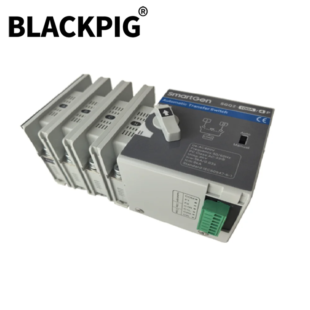SmartGen ATS 4P Dual Power Automatic Transfer Switch PC Grade Two Stage Switch AC230V Control Voltage SGQ2-100A/4P