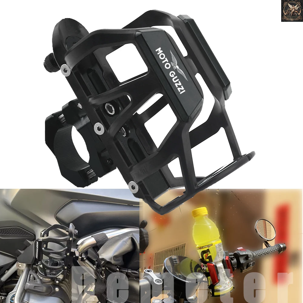 For Moto Guzzi V9 Roamer Bobber V85TT Motorcycle Accessories Beverage Water Bottle Drink Cup Holder High Quality