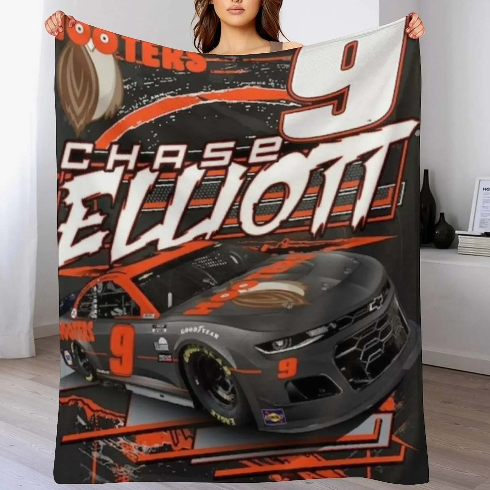 

chase elliott Throw Blanket Soft Sherpa Fleece Warm Blanket for Winter