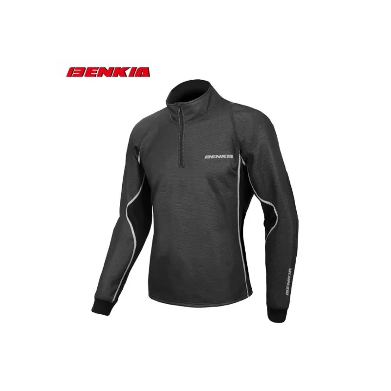 BENKIA-ropa interior deportiva de manga larga para hombre, traje higroscópico de secado rápido, a prueba de viento y calor, invierno