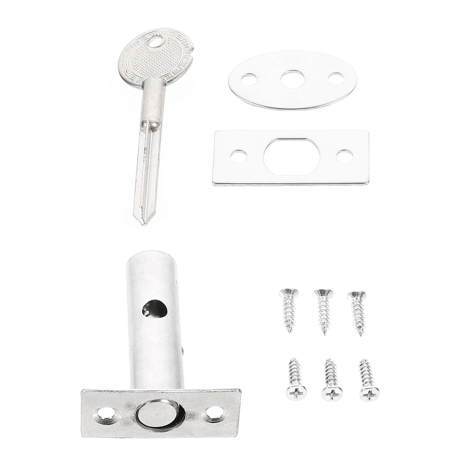 

1Set Fire Door Lock Stainless Steel Door Bolt Heavy Duty Security Lock for Gate Fence Bedroom Bathroom Gate Latch
