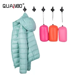 Women Hooded Puffer Jackets 2023 New Spring Winter 90% White Duck Down Female Coats Ultralight Packable Casual Parkas