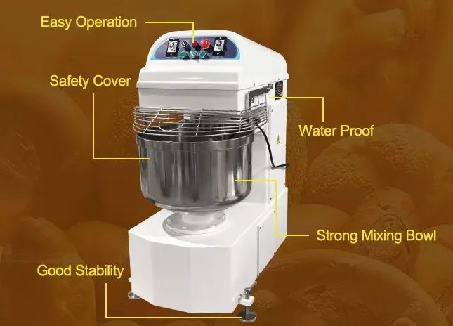 3kg 5kg 8kg 10kg 12kg 15kg 20kg 25kg 50kg 100kg Kneader Pizza Dough Bakery Flour Mixer Machine Spiral Mixer Bread Dough Mixer