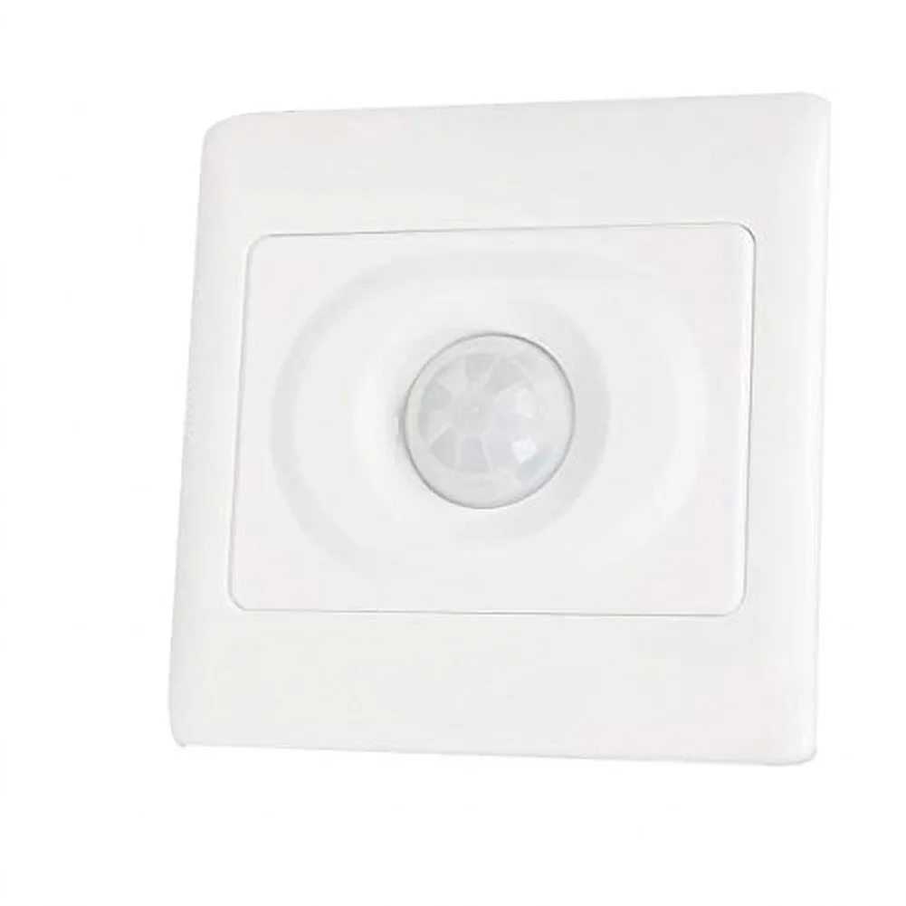 PIR Motion Sensor Switch 1000W Resistive Load 250W Capacitive Inductive 8m Range 140deg Angle AC 110-240V White