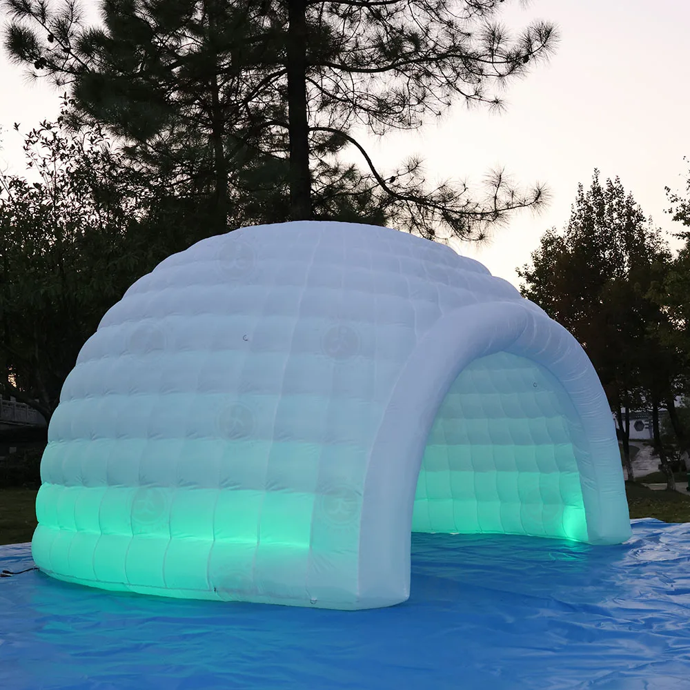 

Factory Direct Portable LED Inflatable Igloo Dome Tent Exhibition Camping Party Events