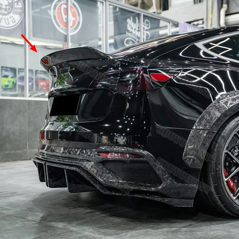 Für Tesla Model 3 IPM GT-Style Carbon-Faser Heckklappen-Spoiler Ducktail Lippe Flügel 2017 18 19 20 21 2022