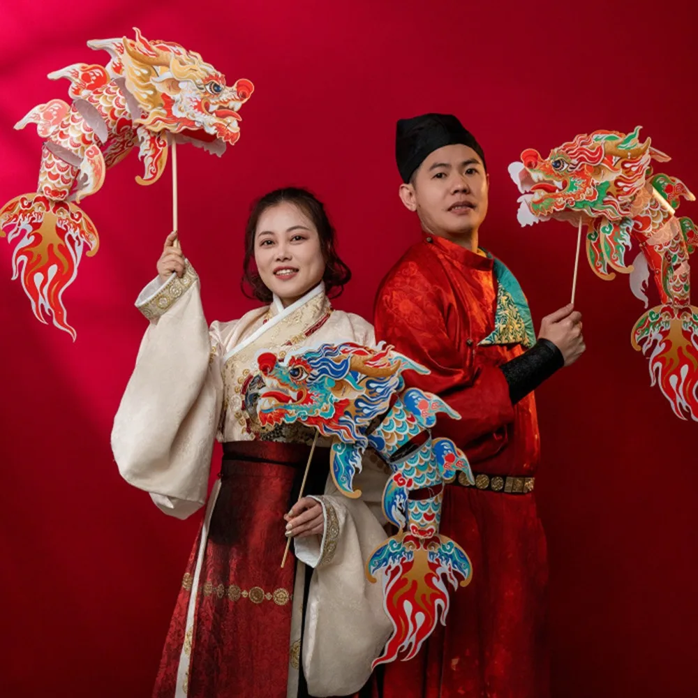 

DIY Craft Dragon Dance Lantern PP Material Waterproof Festival Lantern Material Kit Handmade Chinese Style