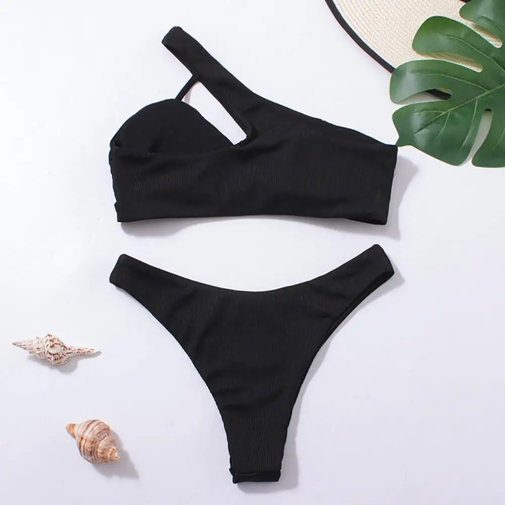 Push-up Comfy Sexy Split Type Bra Thong Bikini Set Swimming Pool Clothing