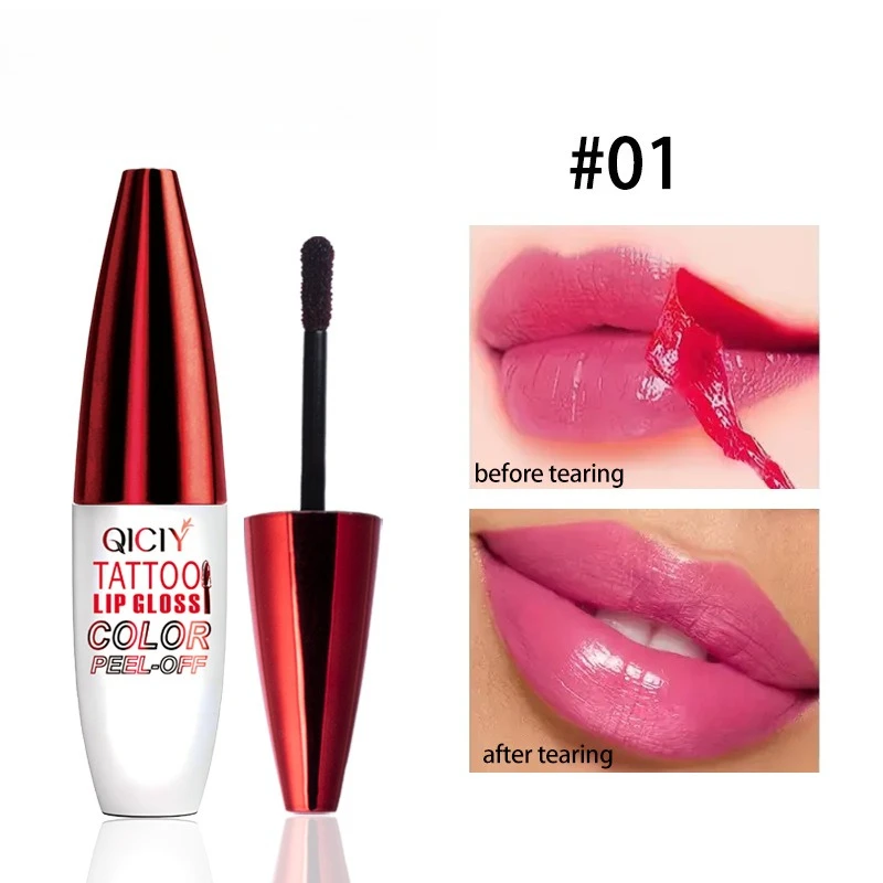 Peel Off Lip Tint Transfer Proof Long Lasting Hydrating Glossy Finish for Natural Plump Look Easy Application for Daily Wear