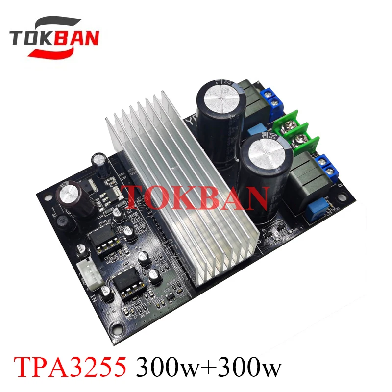 

Tokban 300w*2 Tpa3255 Power Amplifier Board DC24-40v High Power Class D Digital Amplifier Board 2 Channel Stereo Amplifier Audio