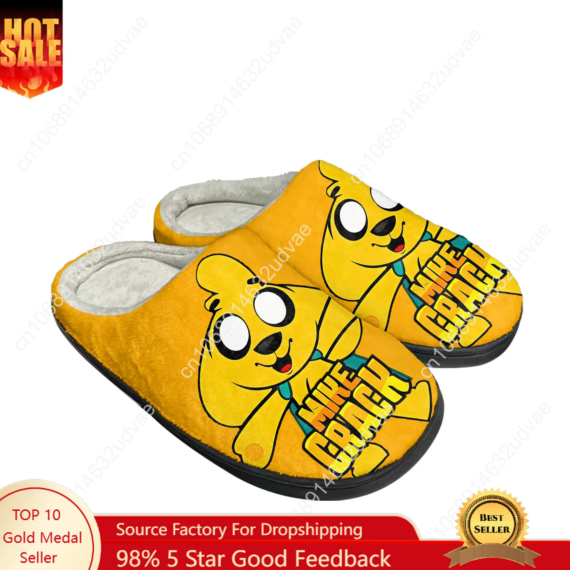 

Mikecracks Cotton Slippers High Quality Mens Womens Youth Boy Girl Plush Bedroom Keep Warm Shoes Customized Thermal Slipper