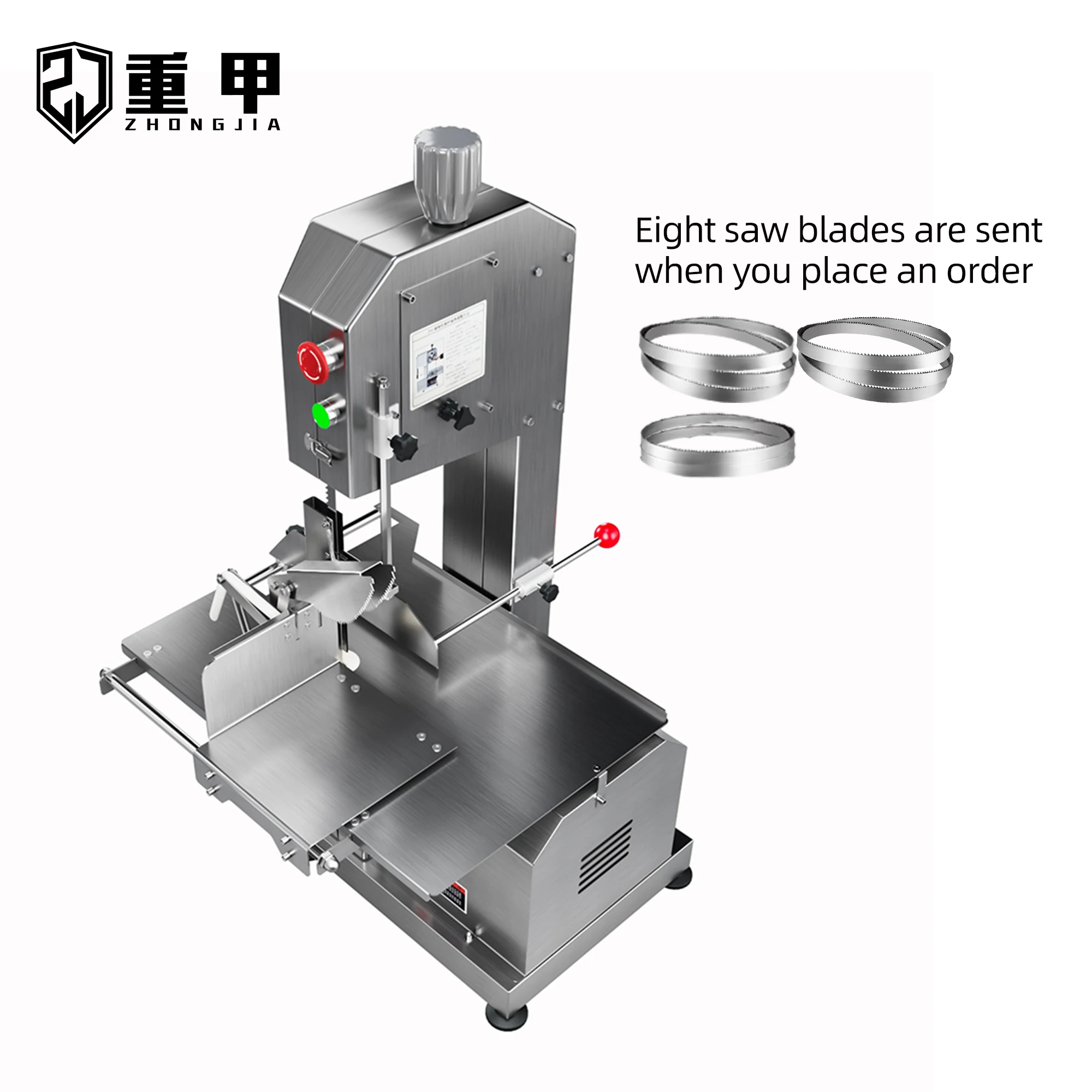 1500W Stainless Steel Blade Table Top Bone Saw Machine Commercial Kitchen Equipment For Frozen Meat/Bone Cutting Meat Slicer