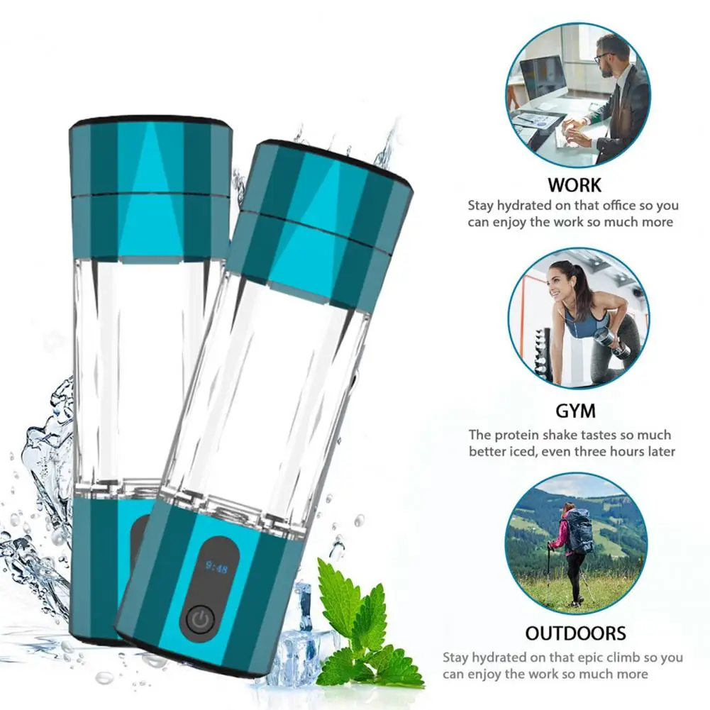 

208ml Hydrogen Water Bottle Generator 6000-8000 PPB Portable Hydrogen Water Ionizer Machine PEM Electrolysis Hydrogen Generator