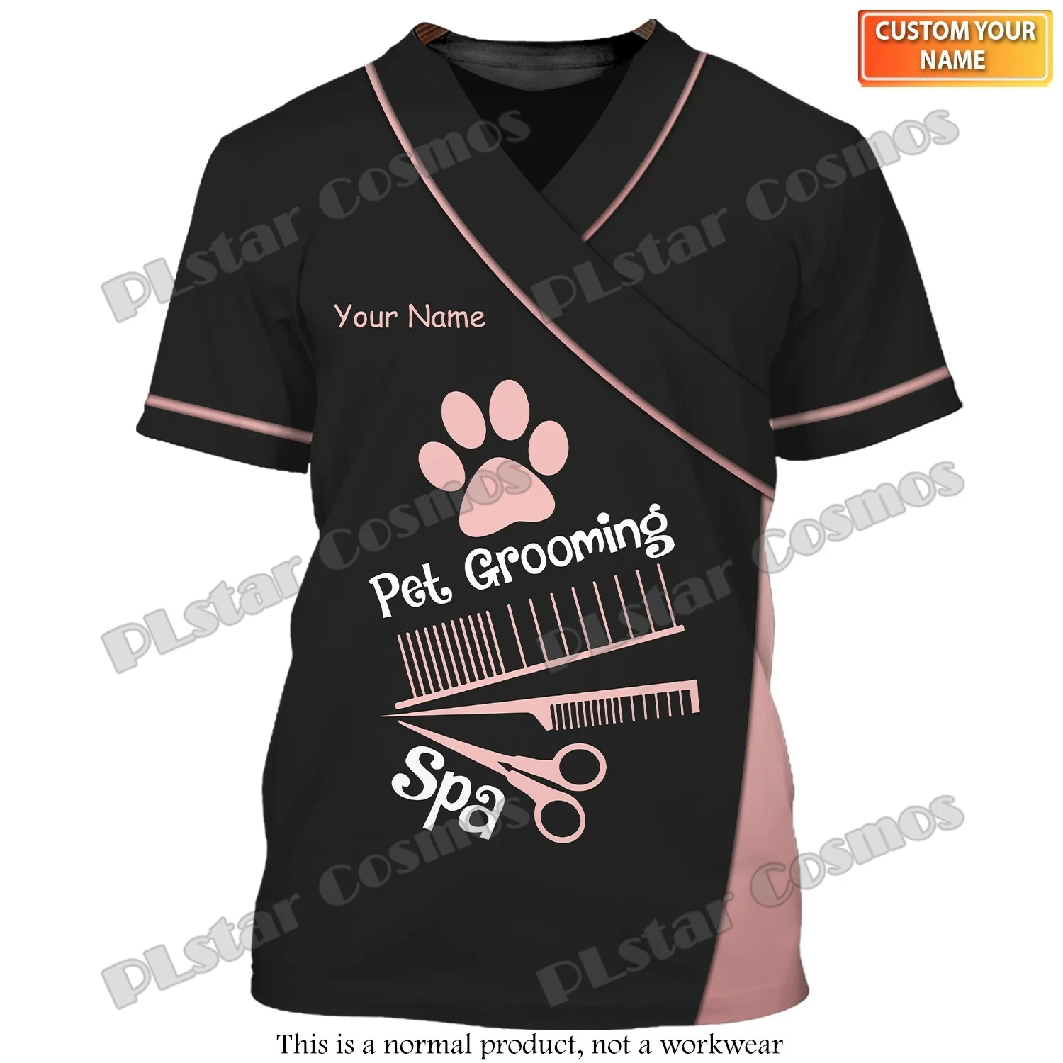 PLstar Cosmos Dog Groomer Pattern Grooming Personalized Name 3D Full Printed Mens t shirt Summer Unisex Casual Tee Shirt DW232