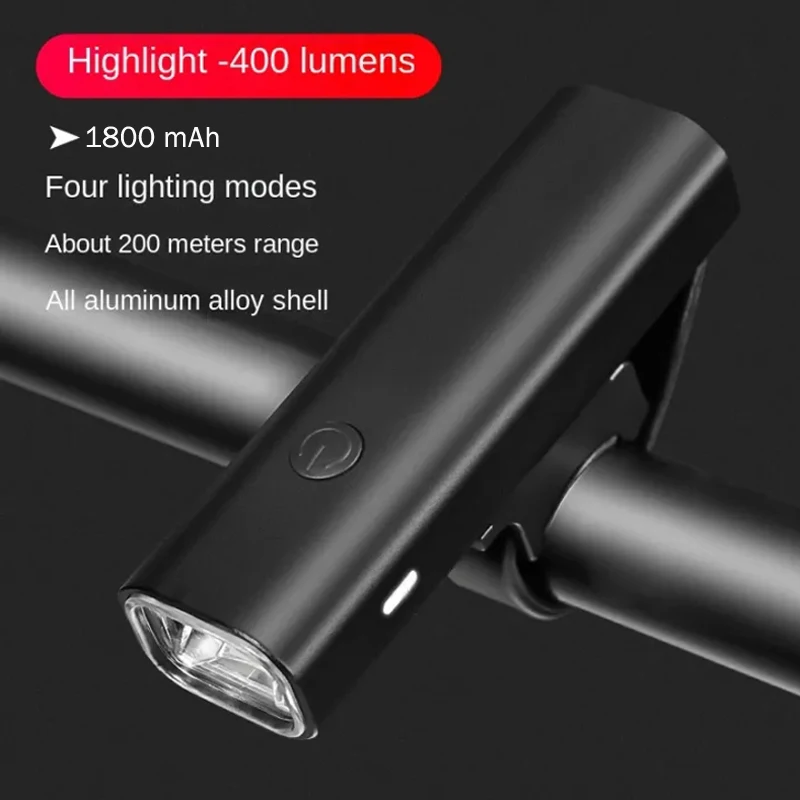 Waterproof 400Lumen Bicycle Headlight High Quality Classic YQ-QD400 Light Factory Outlets Aluminum Shell Bicycle Flashlight