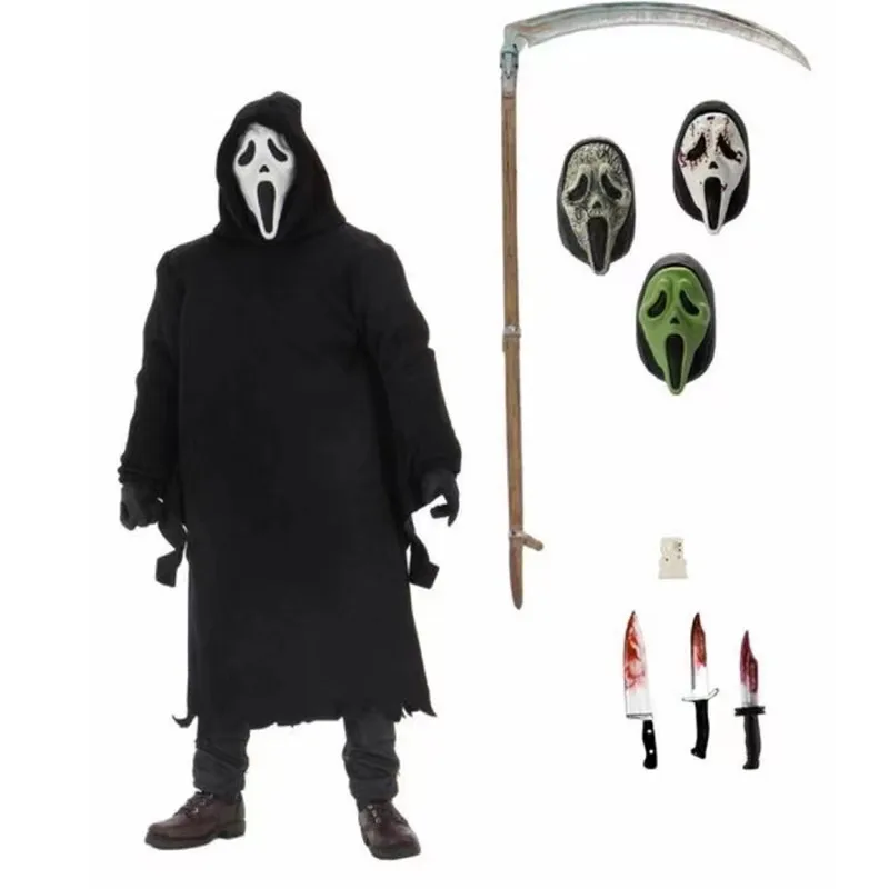 GhostFace Horror Ghost Nun Action Figure Model Toy Anime Moive Game Figurine Deluxe Collectible Doll Ornament Gift Custom