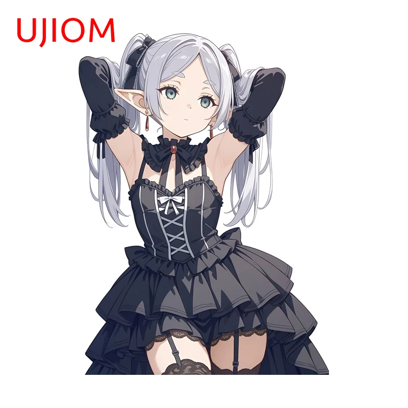 UJIOM Kawaii Frieren Animation Wandaufkleber, lustiger Kühlschrank-Aufkleber, wasserdicht, PVC-Aufkleber, modische Wohnzimmer-Dekoration, Zubehör