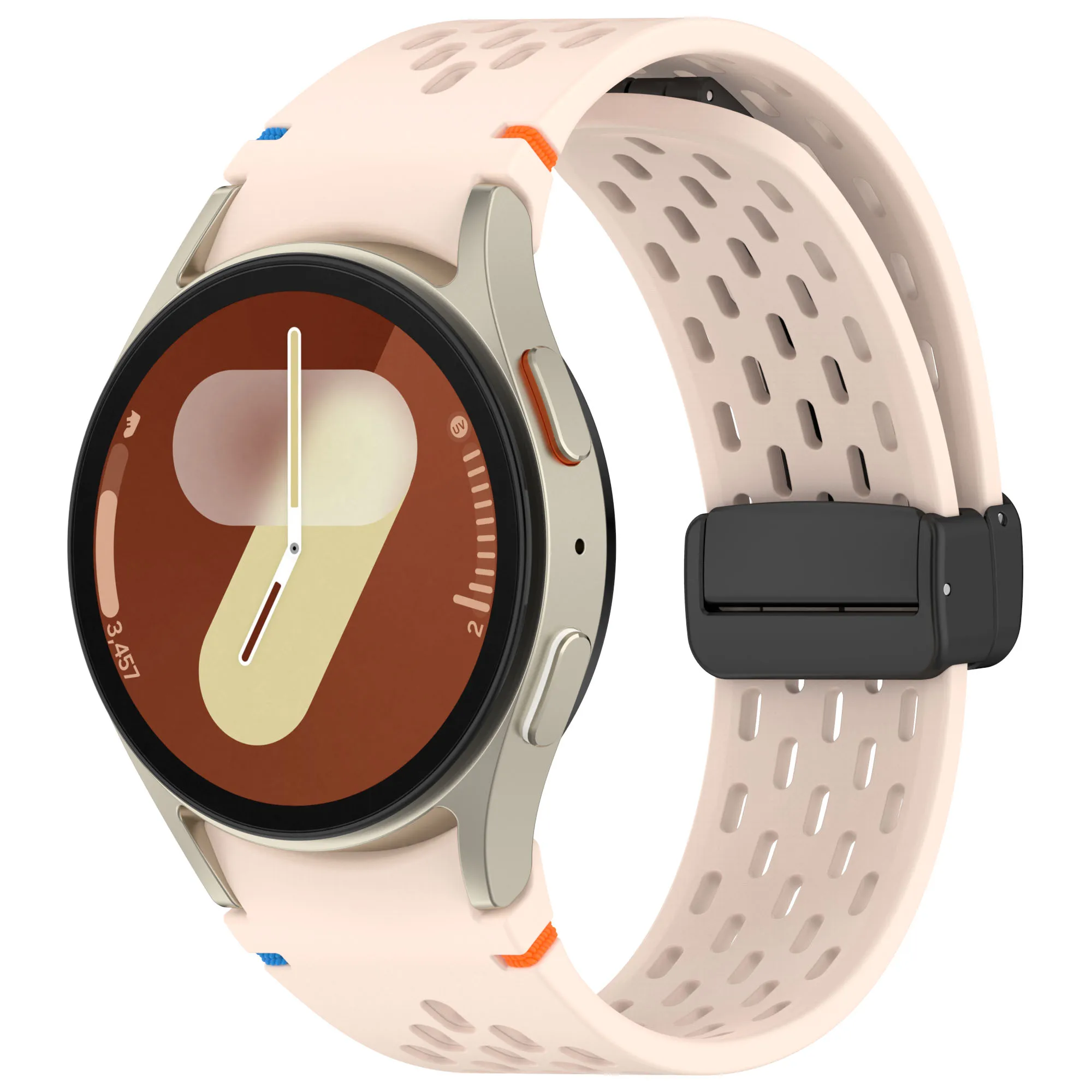 20 mm Magnetarmband für Samsung Galaxy Watch 4 5 Pro 6 7 7LTE 44 mm 40 mm Watch4/6 Classic Silikonband Keine Lücken Armband Correas – Detail 8