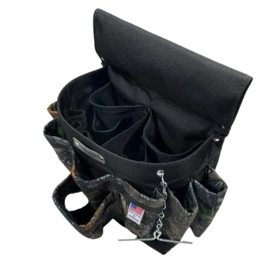 ULT 120 Ultimate Electrician Single Pouch Tool حزام جاهز ومتانة واسعة الفم وجيوب عميقة تصميم صندوق Pro صنع في الولايات المتحدة الأمريكية