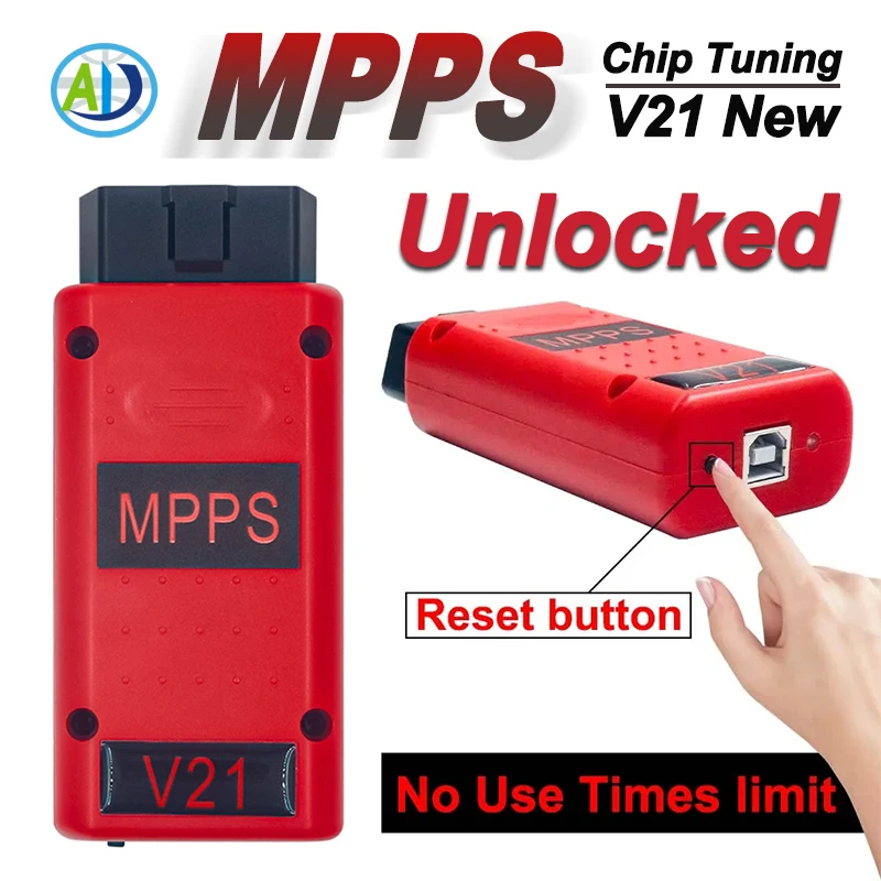 

MPPS V21 Разблокированный бесконечный сброс OBD2 ECU Chip Tuning с коммутационным трикуромным кабелем EDC15 EDC16 EDC17 Чтение и запись OBDII ECU Flasher