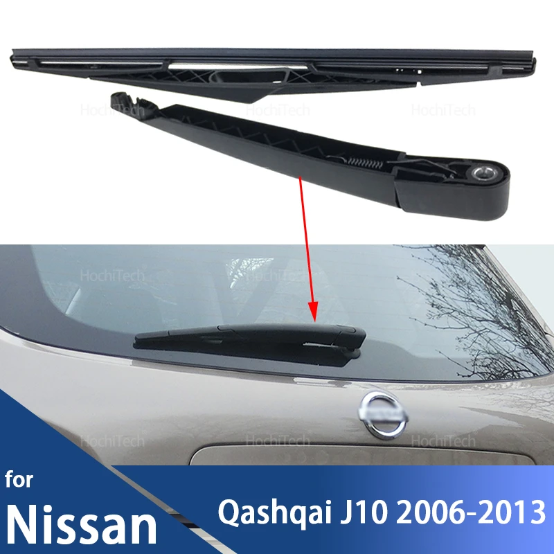 Rear Wiper Arm Blade Windshield Windscreen Tailgate Window Rain Brush for Nissan Qashqai J10 2006-2013 Car Accessories