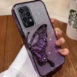 Butterfly Glitter Case For Huawei Honor 200 Lite 90 X8 8b Nova12 SE Pro Honor200 Lite 5G Case Luxury Quicksand Shockproof Cover