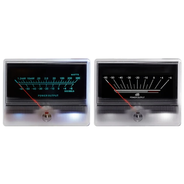 6V-12V Panel VU Meter Żarówka Ciepłe podświetlenie Nagrywanie poziomu dźwięku Wzmacniacz audio stereo Wskaźnik poziomu dźwięku