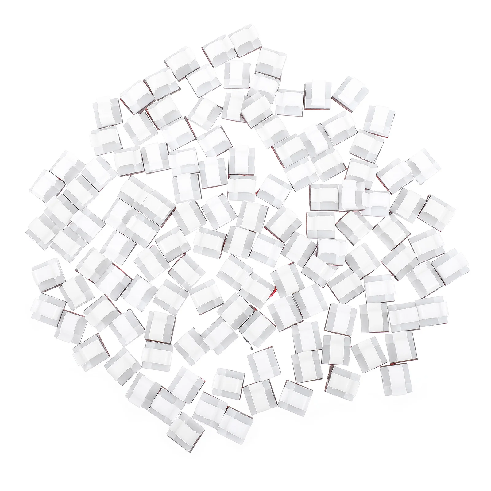 

120Pcs Cable Clips Adhesive White Wire Holders Strong Sticky Cable Organizer Home Office Car Wire Management Clips