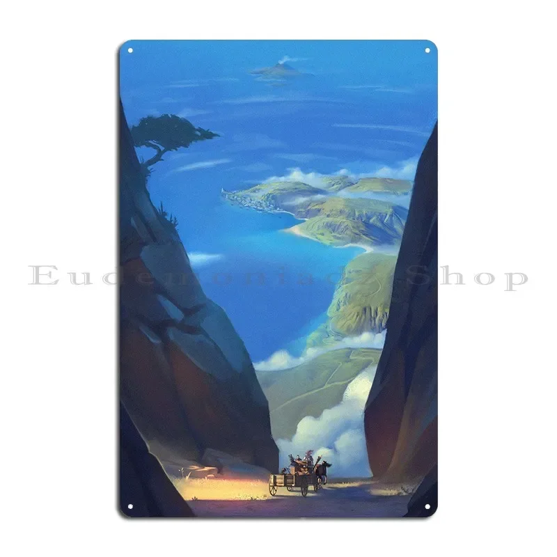 The Blue Coast Metal Plaque Wall Cave Club Wall Decor Custom Living Room Tin Sign Poster