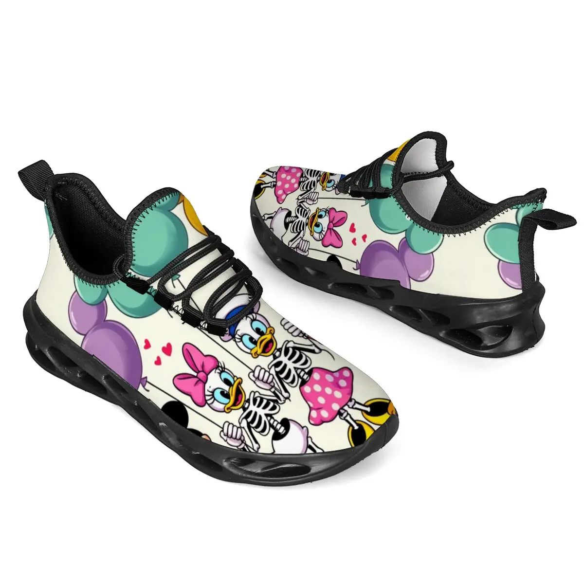 

Кроссовки с рисунком Диснея «Ромашка-утка», повседневная белая обувь, милые весенне-летние дышащие и удобные студенческие подарки