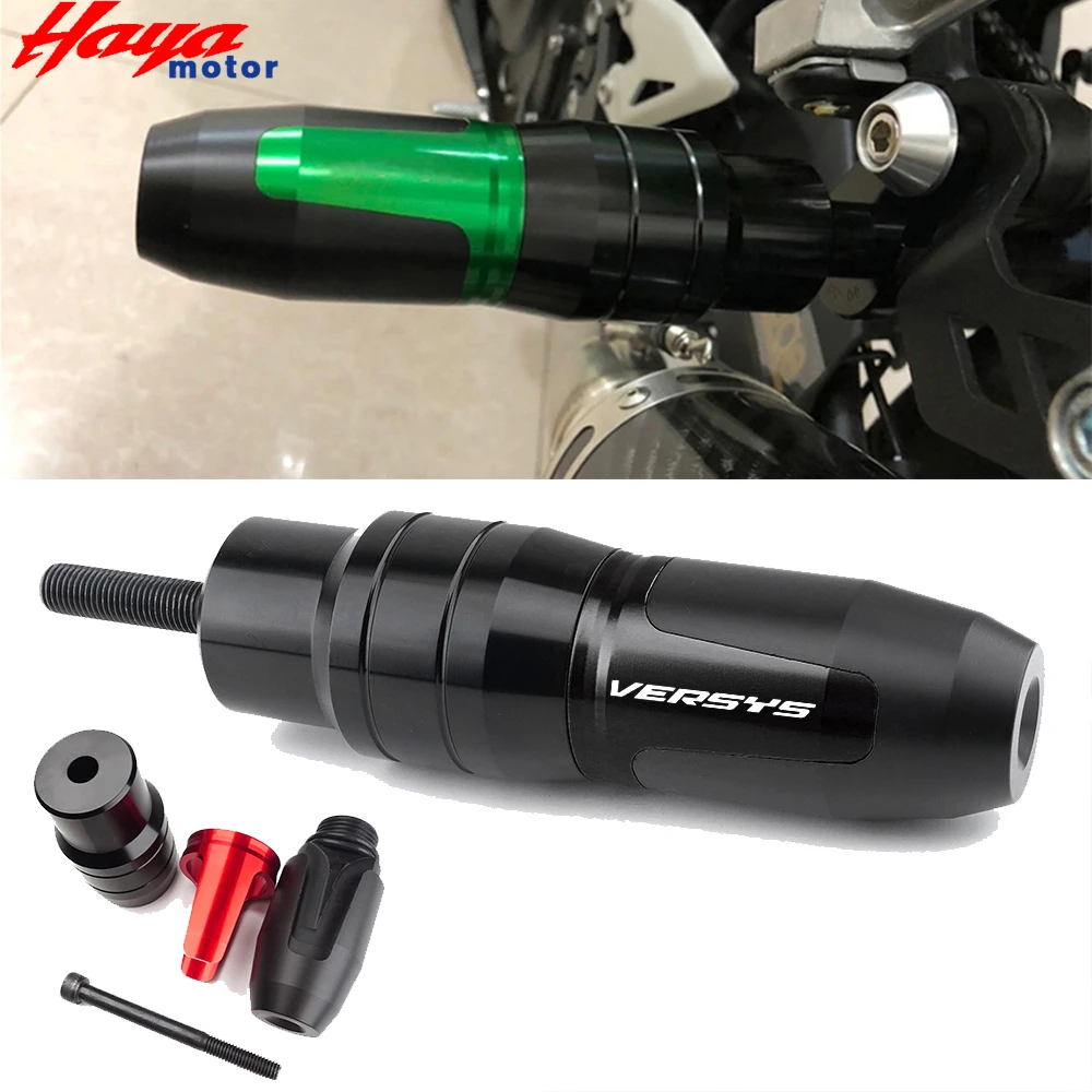 NEW For KAWASAKI VERSYS1000 650 300 versys 1000/650 Motorcycle CNC Frame Crash Pads Exhaust Sliders Crash Protector With logo