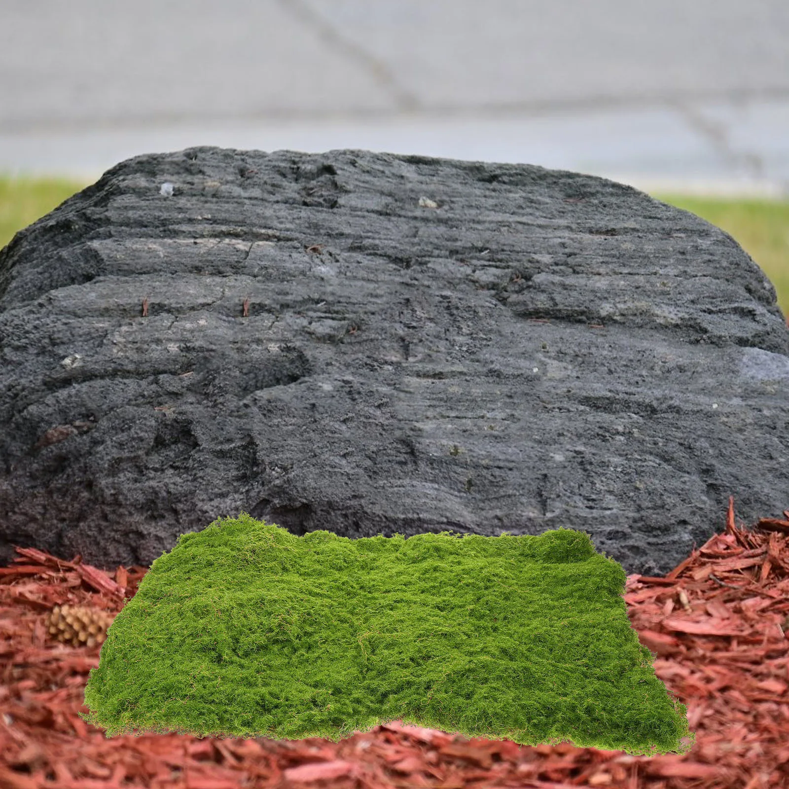 

Artificial Turf Plastic Green Simulated Lawn DIY Craft Decoration Fairy Garden Kit Sand Table Cuttable Turf Fairy Garden Kit