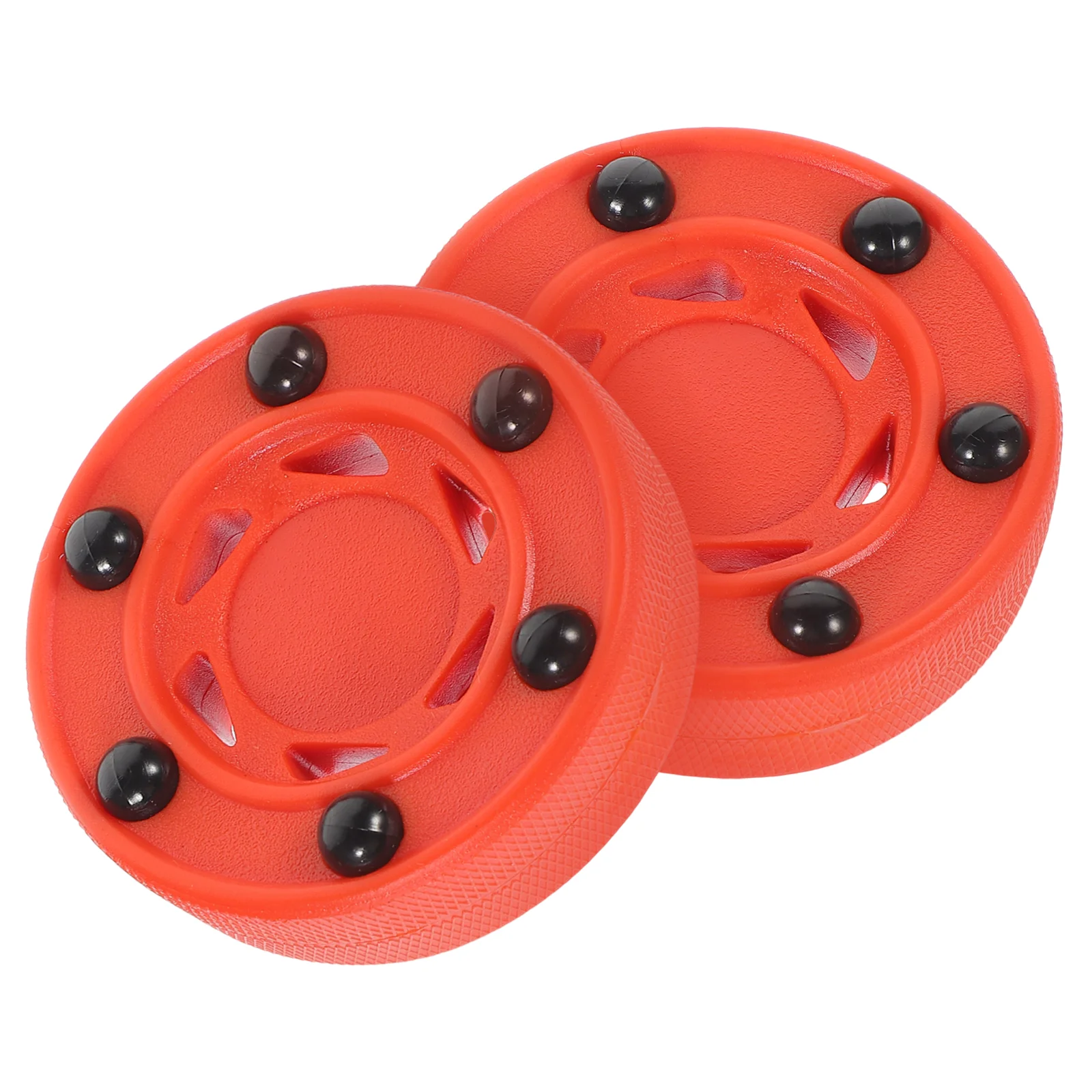 2 Roller Hockey Puck High Impact Nylon Street Hockey Professional Training Pvc Inline Skating Game Ideal for Indoor