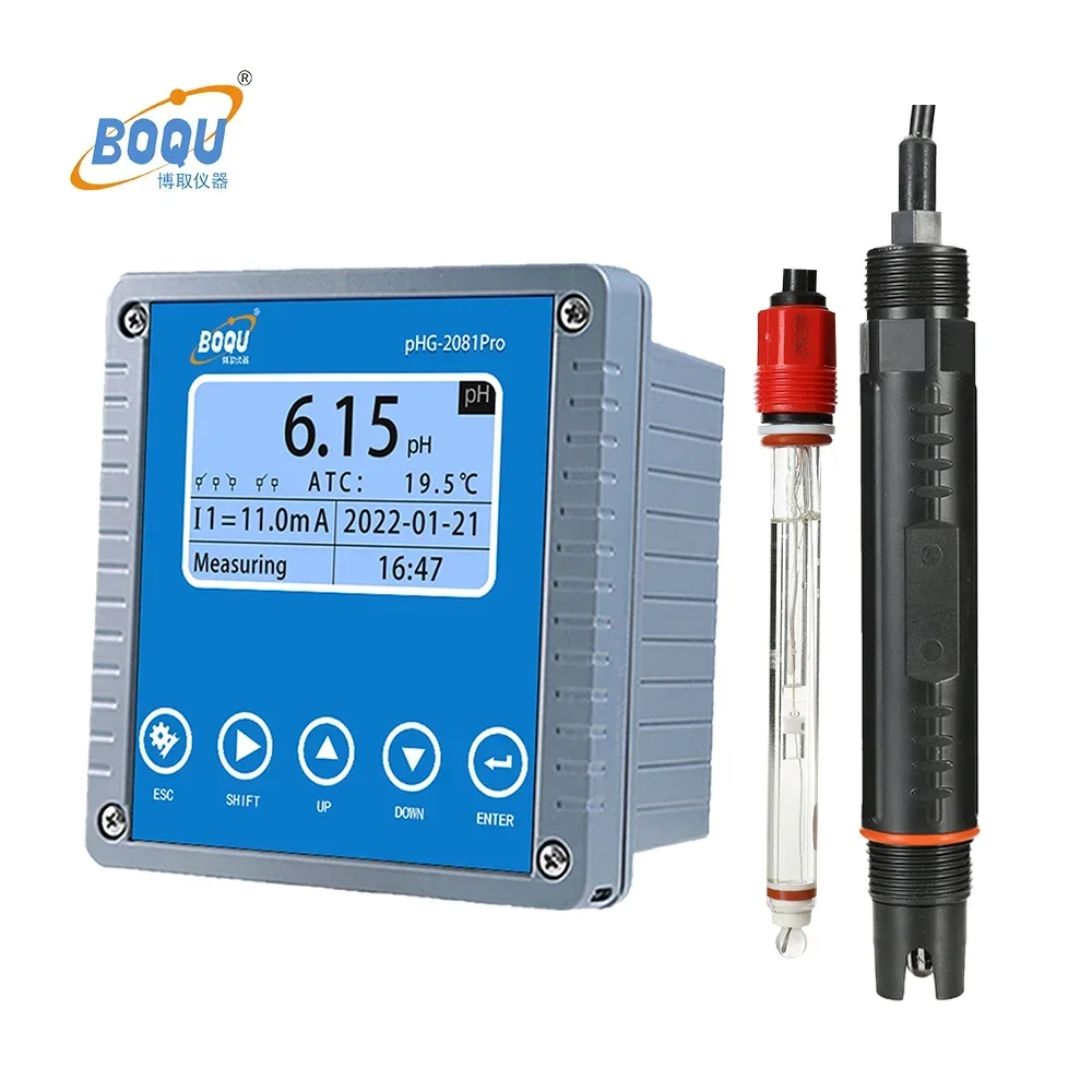 BOQU PHG-2081pro Digital Fisher Ph/orp Electronic Ph Metering Meter Smart Sensor Controller Pool Analyzer for Chemicals