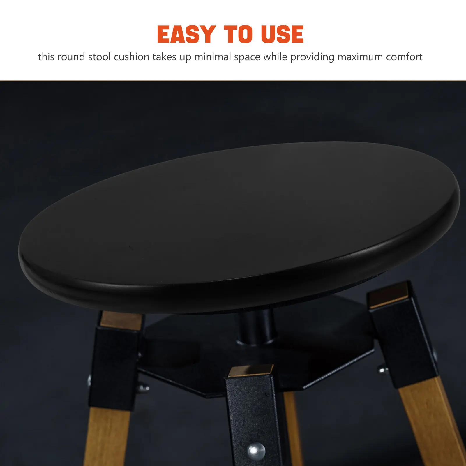 Solid Wood Stool Seat Replacement 29.5cm Diameter Round Wooden Chair Seat Panel for Office Dining Room Bar Stool Smooth Surface