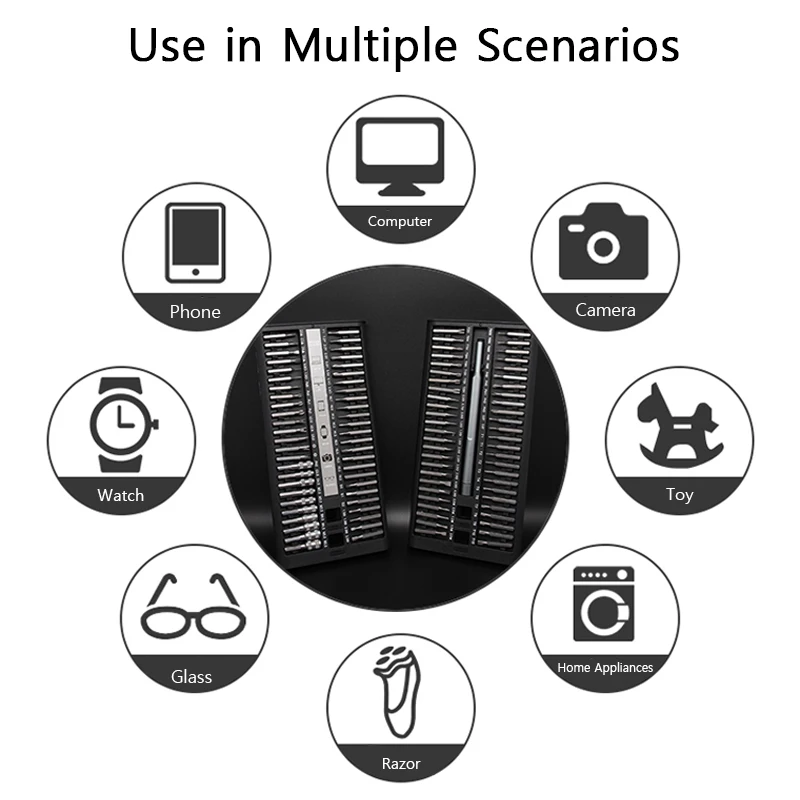 샤오미 컴퓨터 카메라 도구용 정밀 마그네틱 스크루 드라이버 키트 비트 S2 필립스 스크루 드라이버 세트, K50 102-in-1