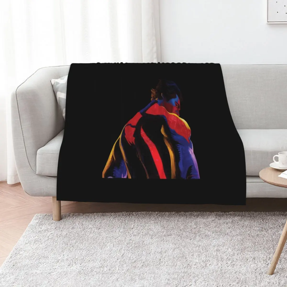 

Miguel o’hara’s back, png Throw Blanket Thermal warm winter wednesday Soft Big Blankets