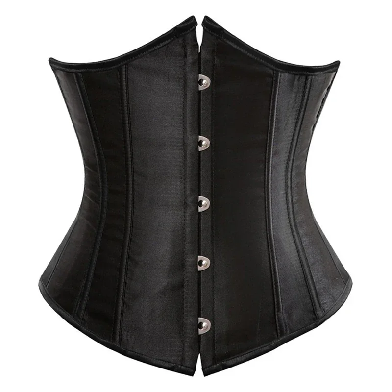 

Underbust Corset and Waist Cincher Bustiers Top Workout Shape Body Belt Plus Size Sexy Women Satin Corset Gothic Corselet