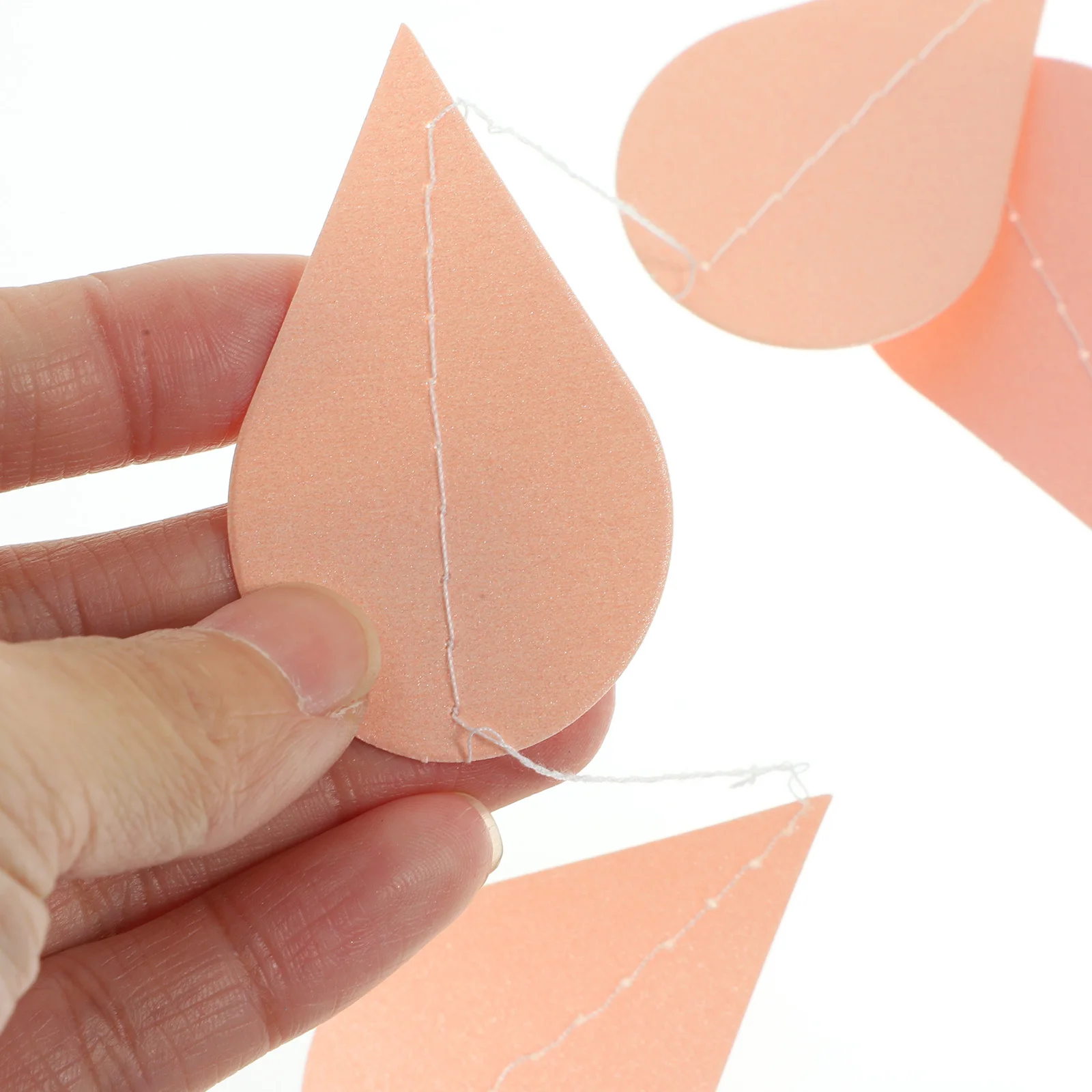 

4 Strings Hanging Raindrop Banner Fine Workmanship Paper Bunting for Party Decoration Birthday Baby Shower Wedding Layout