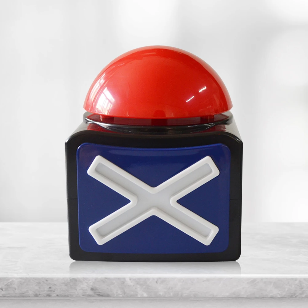 Red Contest Answer Button with Sound and Light Trivia Quiz Got Talent Buzzer Game Play Botton for Contest/Game Show/ Party